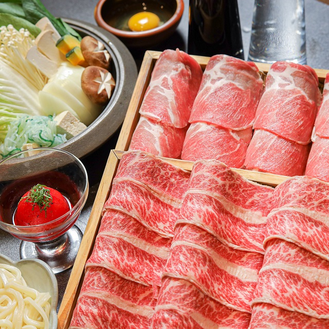 《三燔本家》雙人份重磅雙饗壽喜燒套餐 Mihan Honke Luxurious Sukiyaki Set (for 2)