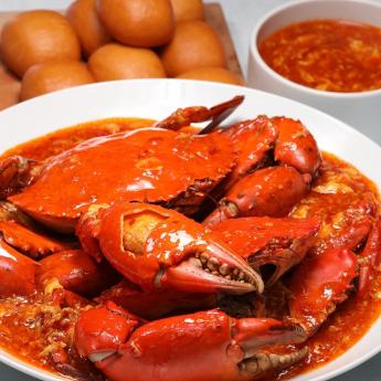 乾燒沙公滿堂紅 Dry Braised Crab with Chili Sauce