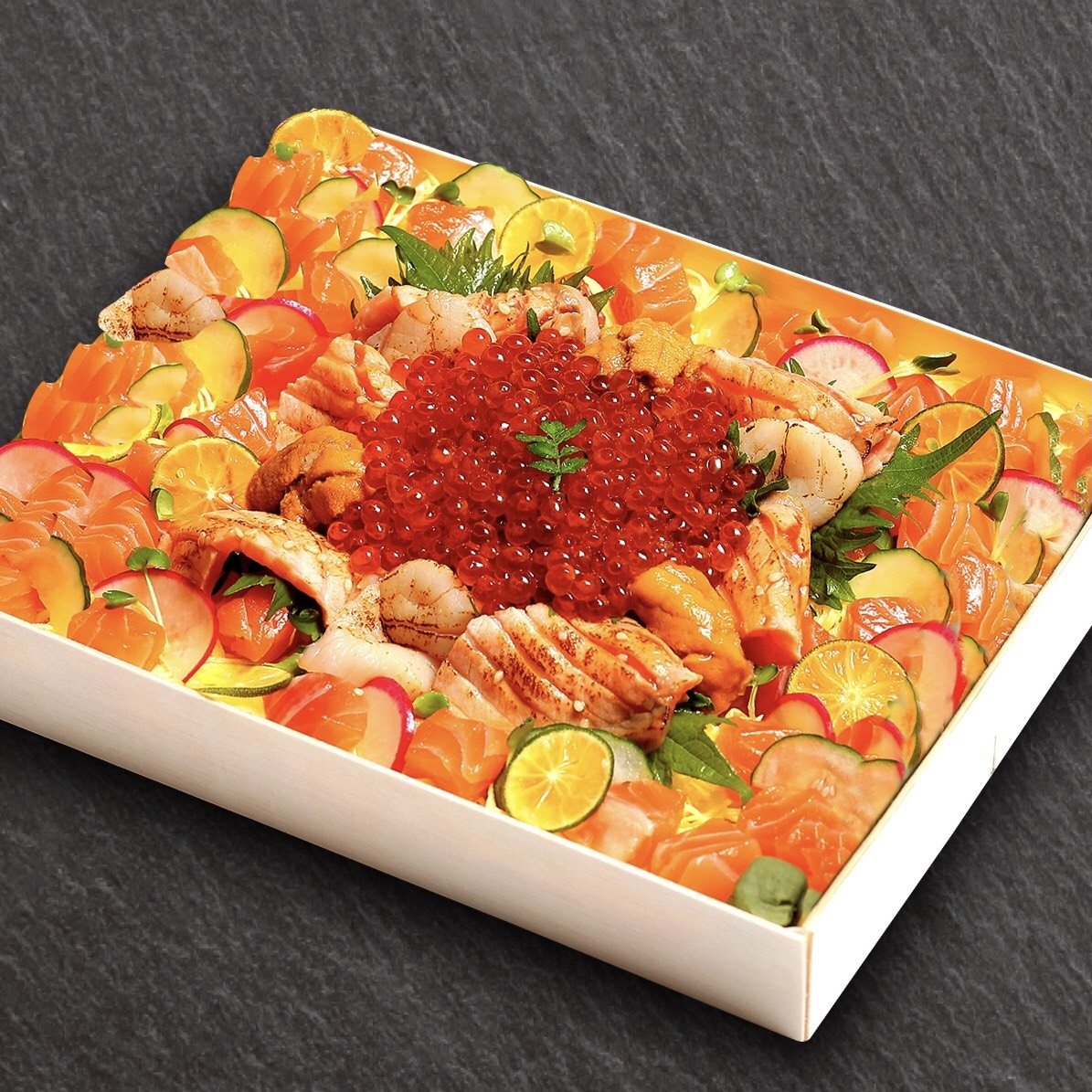 鮭魚三重奏散壽司 Three Way Salmon Chirashi