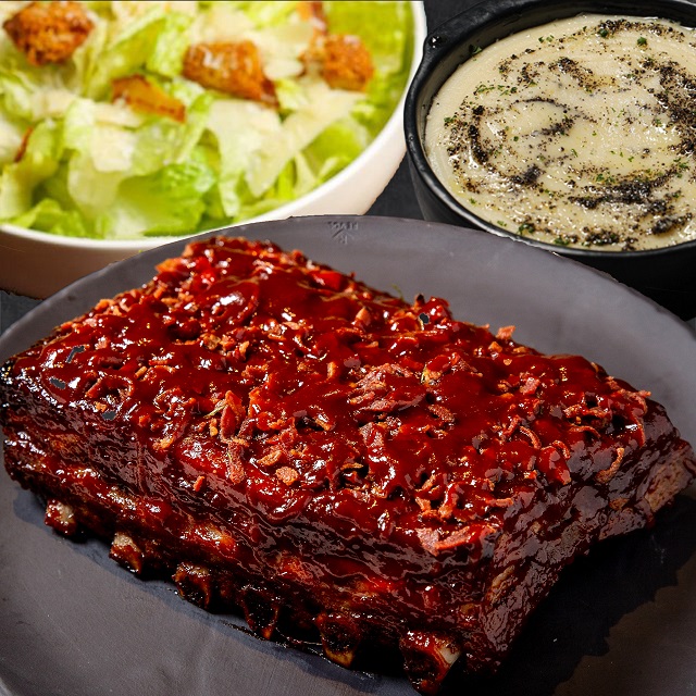 BBQ Pork Ribs  豬肋排分享餐(for 4)