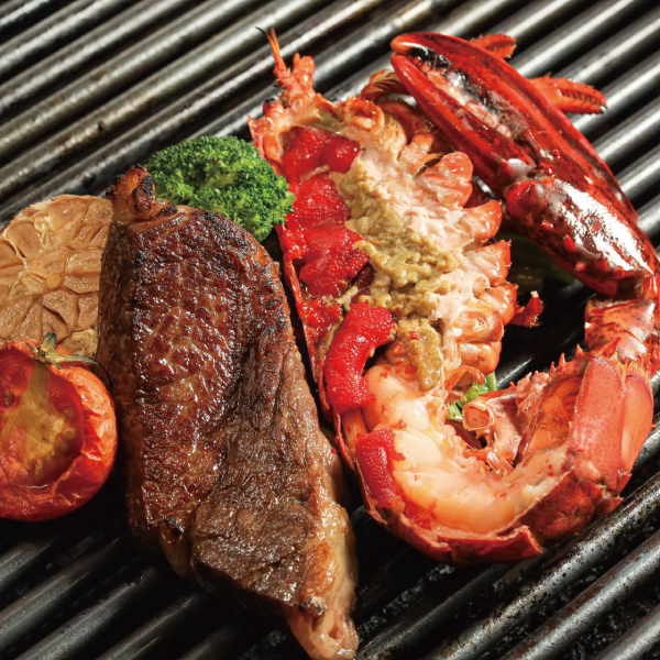 炭烤美國頂級肋眼龍蝦單人套餐 Grilled U.S. Prime Rib Eye Steak 8oz & Lobster