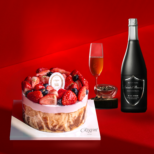 莓果香頌 <BR> Berries Basque (6”) + Oriental Beauty Oolong Champagne Tea