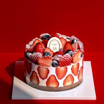 草莓園蛋糕 (6吋) <BR> Strawberry Cake (6”) 