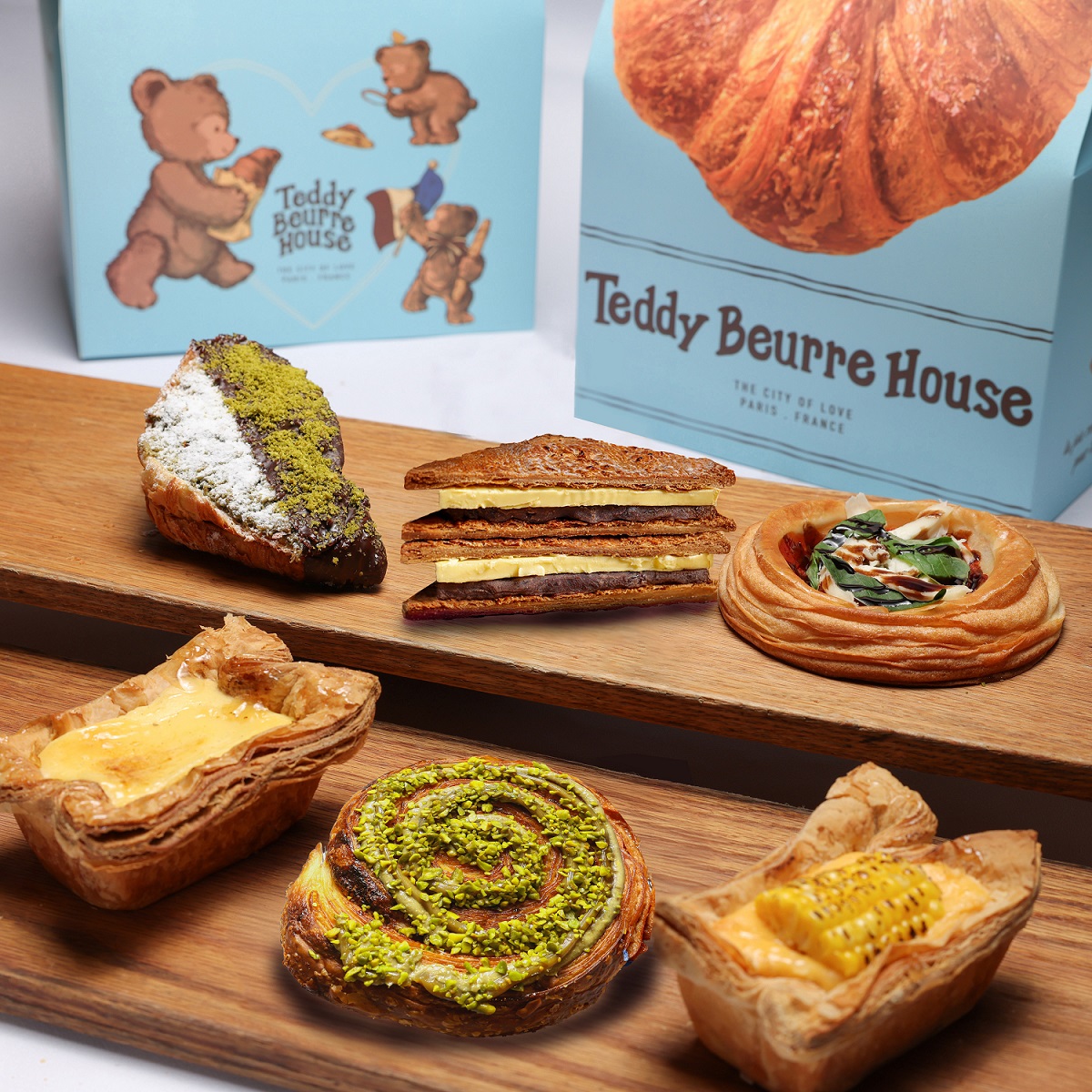 泰迪可頌派對盒 (6入) <br> Teddy Beurre House Hamper (6pcs)