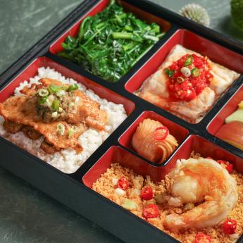 粵式經典海陸食盒 <br> Cantonese Style Bento Box