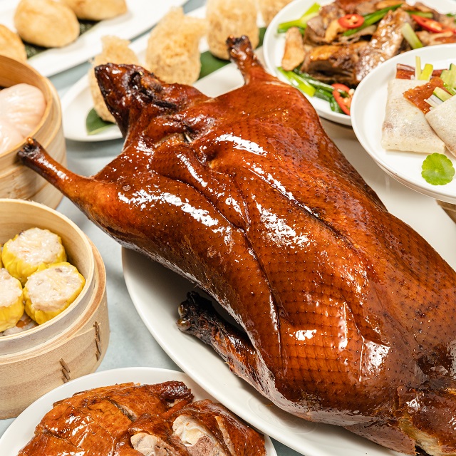 經典片皮鴨三吃 +手作港點 Silks House Roasted Duck in Three Ways & Dim Sum Set
